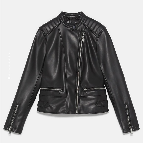 Zara faux leather jacket - Picture 4 of 11